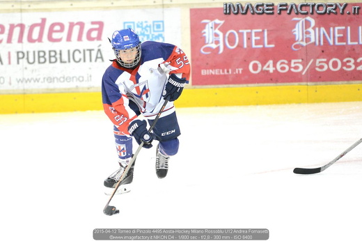2015-04-12 Torneo di Pinzolo 4495 Aosta-Hockey Milano Rossoblu U12 Andrea Fornasetti